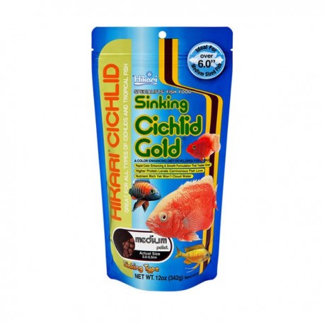 HIKARI Cichlid Gold Medium 342g coulant