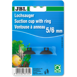 JBL Ventouse à trou 5/6 mm 2pces